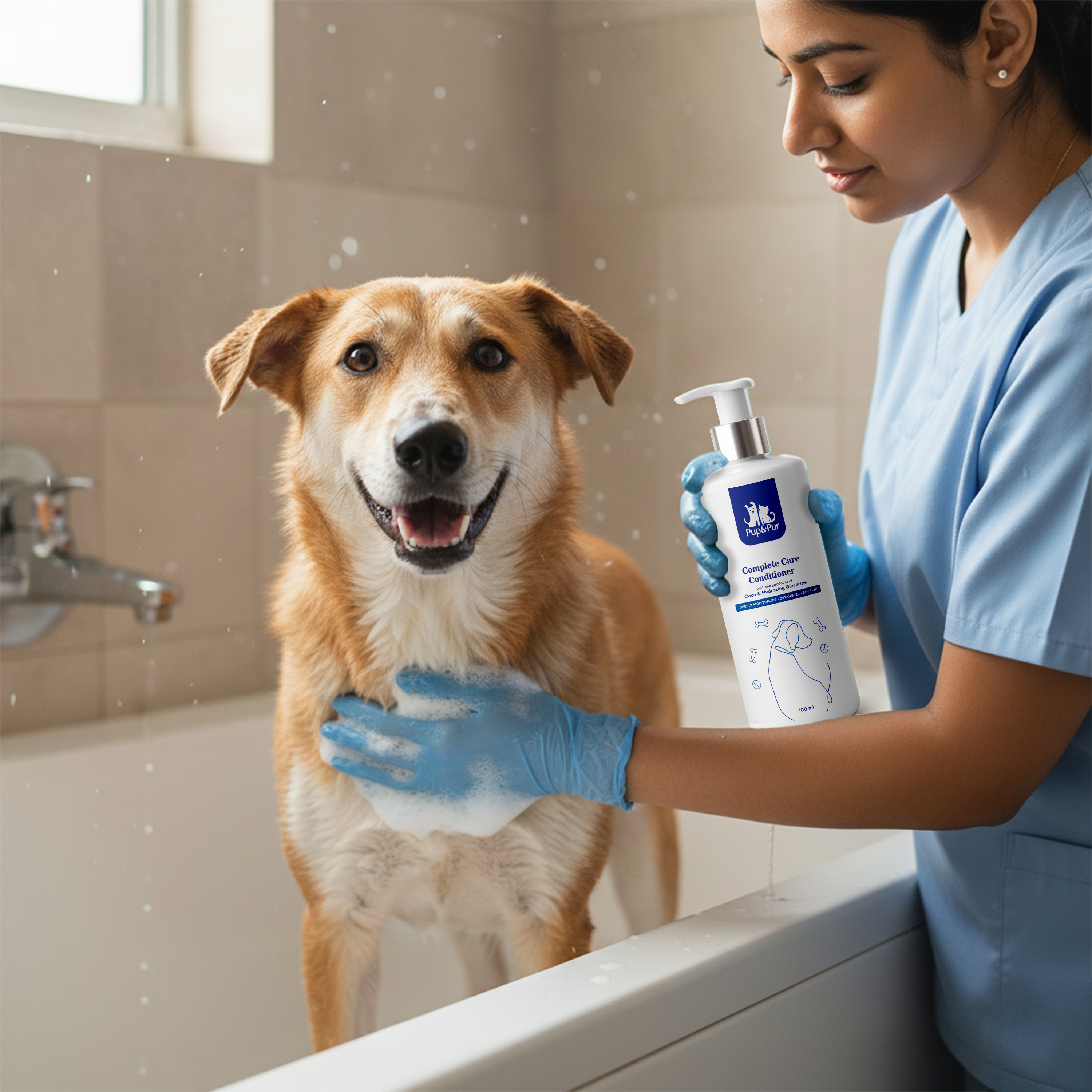Pup & Pur Complete Care Conditioner for Dogs | Deep Moisturizing & Detangling | 100 ml