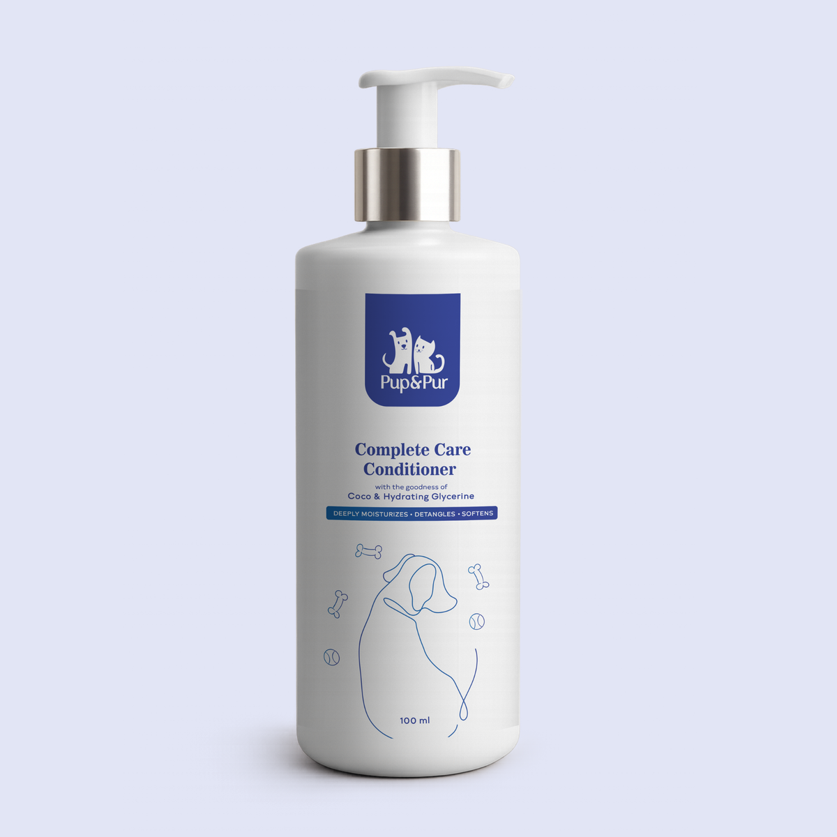 Pup & Pur Complete Care Conditioner for Dogs | Deep Moisturizing & Detangling | 100 ml 100ml